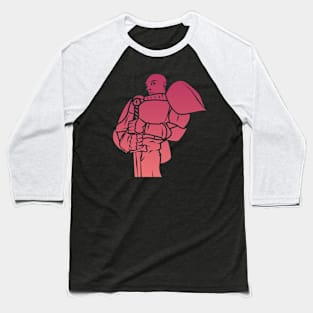 Knight Paladin (Dusk): A Fantasy Design Baseball T-Shirt